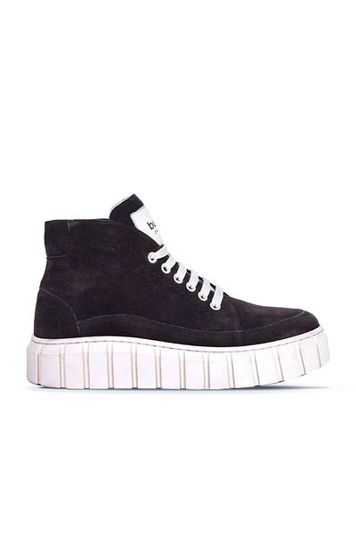 Bueno Shoes Γυναικεία αθλητικά μποτάκια Dark Suede Brown - 01wt3400