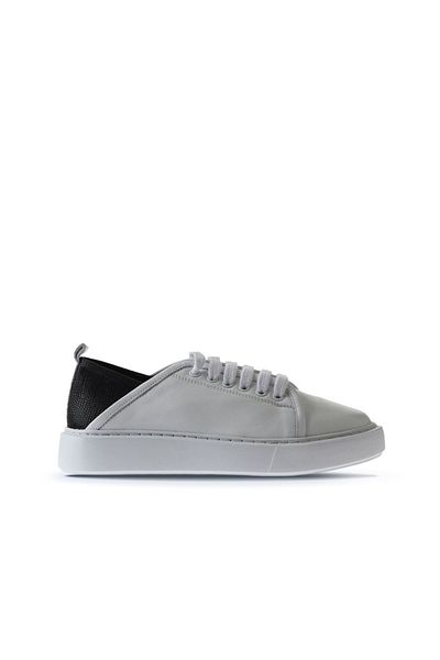 Bueno Shoes Pantofi sport de damă Lzd din piele alb negru - 01wv2100
