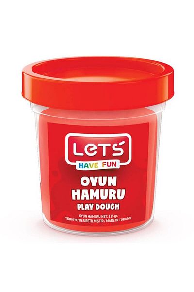Lets Play Dough 115Gr Red