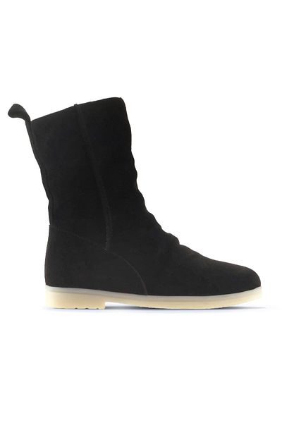 Bueno Shoes Γυναικείες Flat Μπότες Suede - Μαύρο 01wt3305
