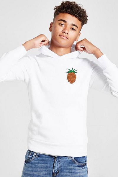 Tshirthane Φούτερ με κουκούλα One Piece Anime Bara Bara Devil Fruit White Παιδική κουκούλα 3 ιπποδρομιών