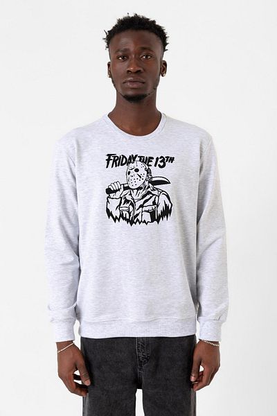 Tshirthane Friday The 13th Halloween Karmelange Ανδρικό φούτερ με 2 κορδόνια