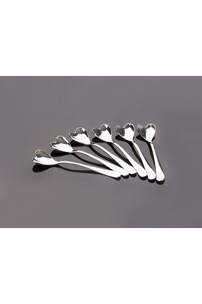 kapsulavm Ice Cream Spoon - With Heart (6 Pieces)