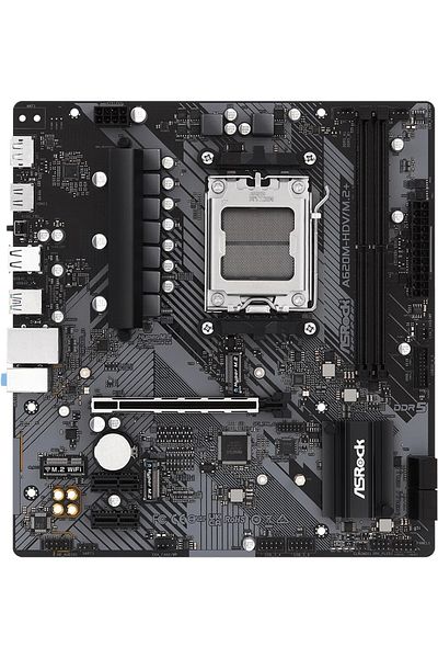 ASROCK A620m-hdv/m.2 DDR5 HDMi-DP Type-C PCIe 4.0 AM5 Matx - لوحة أم للكمبيوتر المكتبي
