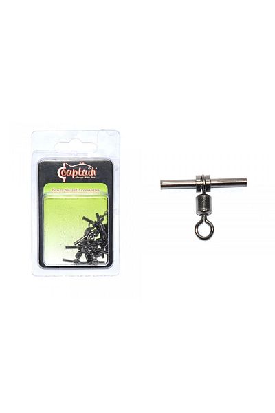 CAPTAIN 5127 Tube t Swivel - 10 Pack Black Nickel 7