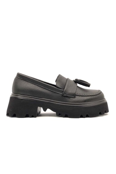 KOCAMANLAR Pantofi de damă Feles Corcik cu ciucuri Oxford Daily Loafer NEGRI