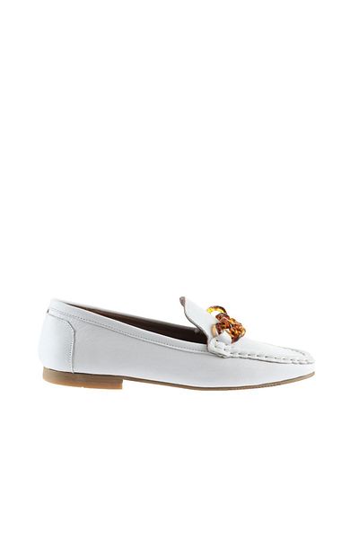 Bueno Shoes 01td1702 Loafer de damă din piele albă model