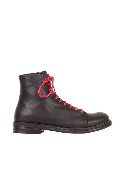 Bueno Shoes 01wr3701 Модел Червени Кожени Дамски Плоски Ботуши