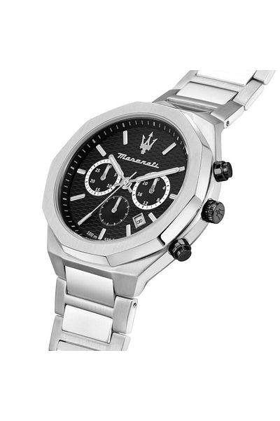 Maserati R 8873642004   - 10 Atm Waterproof Steel Chronograph, Italian Design, Sapphire Ca with Night and Day Calendar