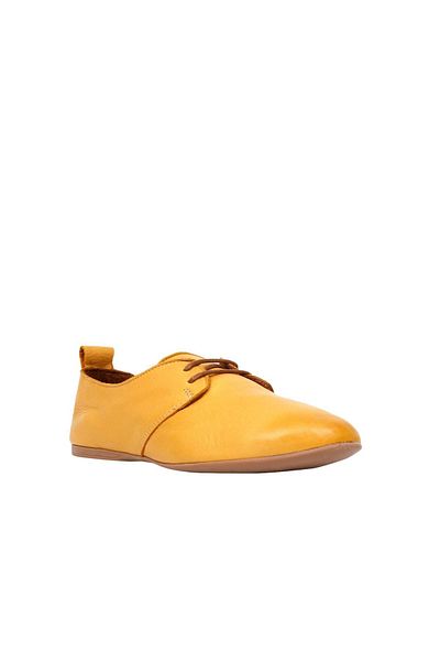 BUENO Pantofi casual de damă din piele galbenă - 01wj2123