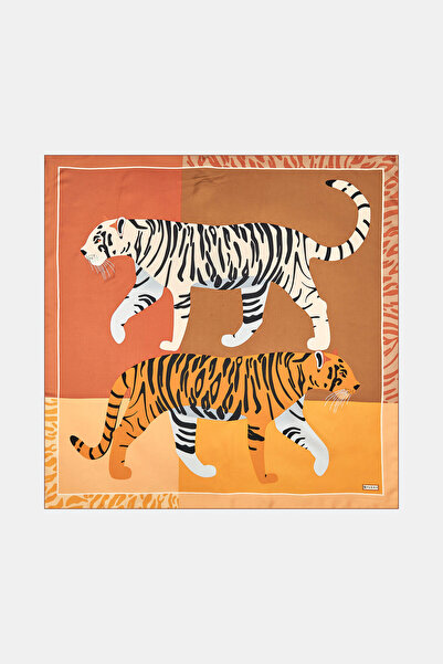 Vakko KAPLAN FİGÜRLÜ İPEK EŞARP