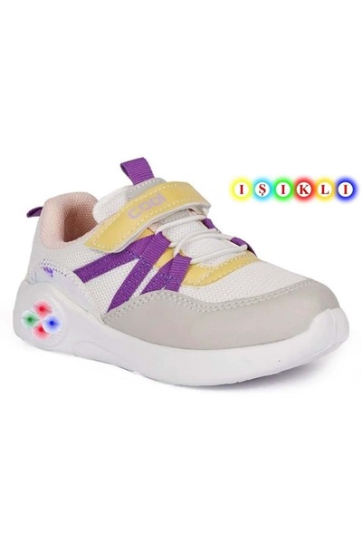 Cool Kids Lego Illuminated Orthopedic Kids Sports Shoes PURPLE