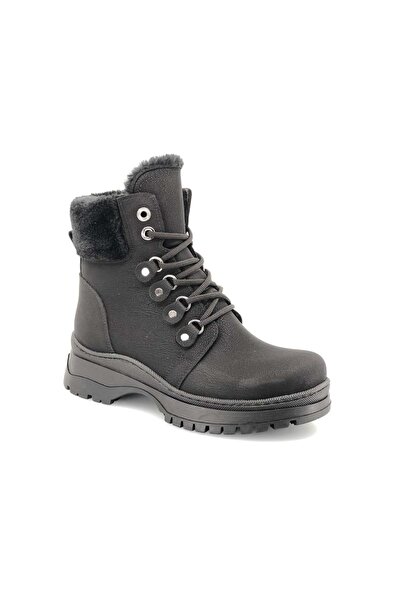 Kids Club Shoes Жіночі вовняні черевики для снігу Mehtap İçi, чорні