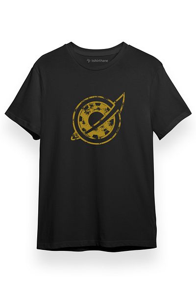 Tshirthane Steins Gate Vintage Future Gadget Laboratory Badge Μαύρο κοντομάνικο ανδρικό μπλουζάκι