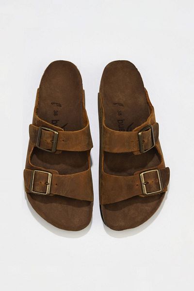 Bueno Shoes Papuci de damă din piele galbenă Greyzi - 05wt100
