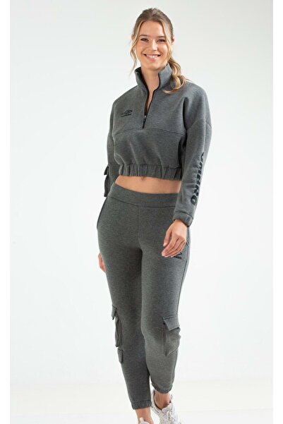UMBRO Va-0021 Pyra Track Suit Tracksuit Set Suit Women's Suit Gray