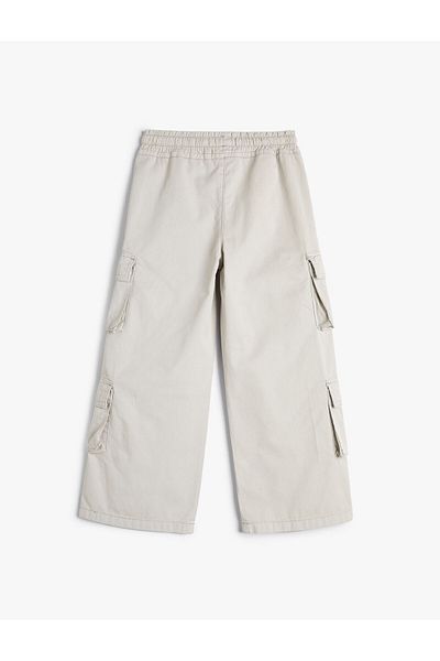 Koton Cargo Pants Wide Leg Cotton