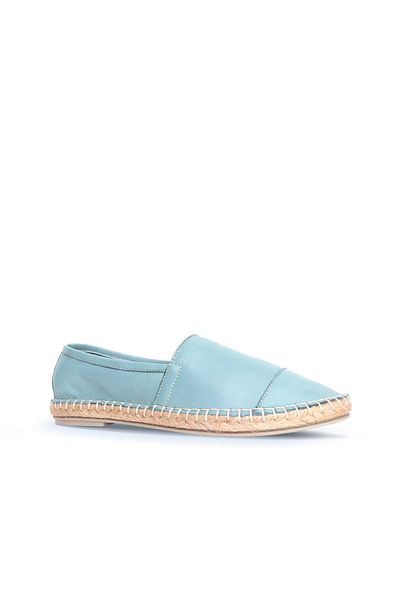 BUENO Espadrile de damă din piele albastră - 01wj0300