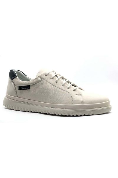 KOCAMANLAR James Franco 9144 Δερμάτινο Sneaker Casual Ανδρικά Παπούτσια Λευκά