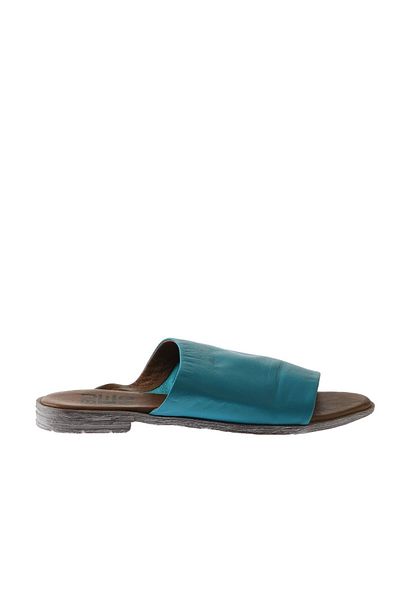 Bueno Shoes 01wq2009 موديل شبشب مسطح نسائي من الجلد باللون الفيروزي