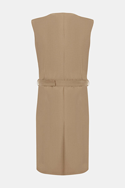 W Collection BEJ MİNİ ELBİSE