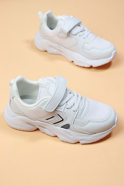 KCMN Cool Tokyo Full Ortopedic Unisex Pantofi sport pentru copii, alb