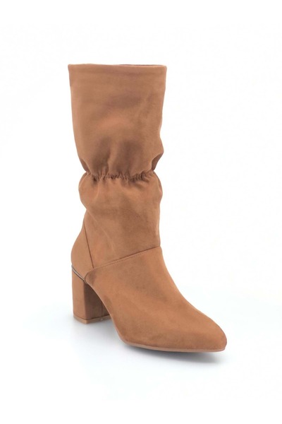 KOCAMANLAR Дамски ботуши с връзки и еластична яка Feles TABA