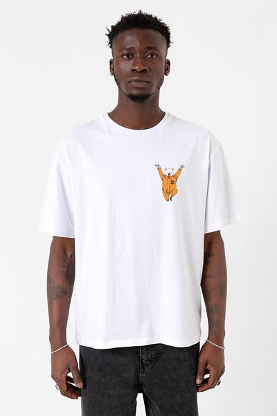 Tshirthane One Piece Anime Bepo Λευκό ανδρικό μπλουζάκι μεγάλου μεγέθους