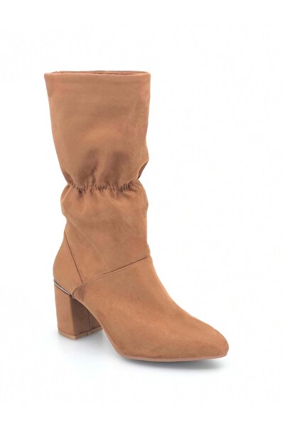 KOCAMANLAR Feles Gathered Throat Elastic Γυναικείες Μπότες TABA