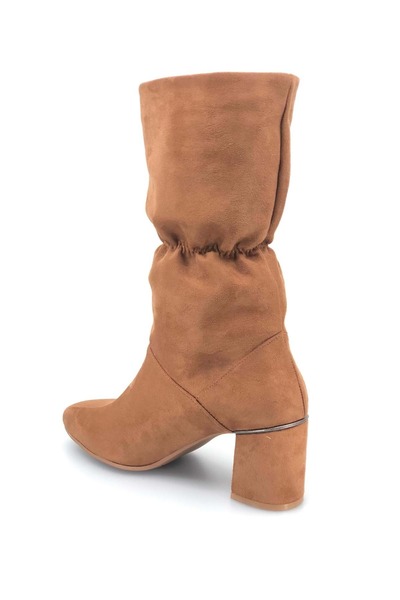 KOCAMANLAR Дамски ботуши с връзки и еластична яка Feles TABA