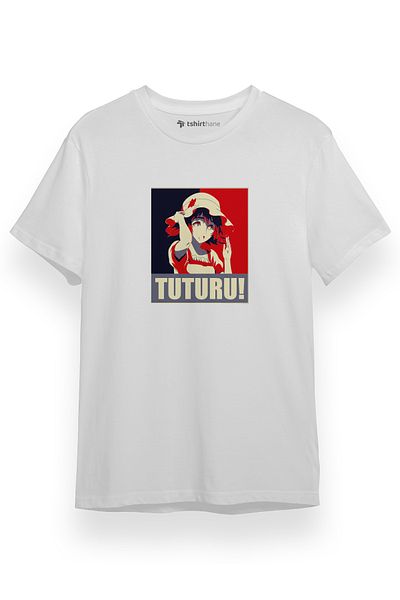 Tshirthane Steins Gate Mauyri Tuturu Αφίσα Λευκό κοντομάνικο ανδρικό μπλουζάκι