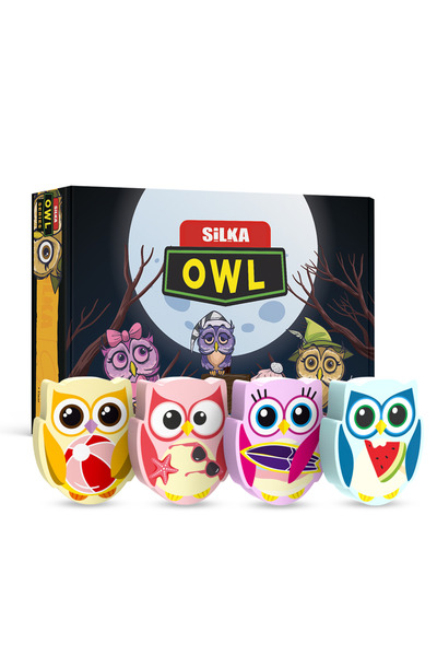 Silka 4 Desen Baykuş Silgi Art51 36 Lı Kutu