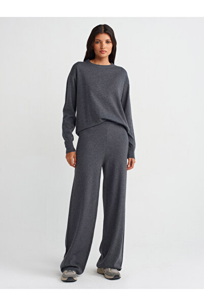 Dilvin 10633 Smoked Knitwear Basic Sweater - Crew Neck M.