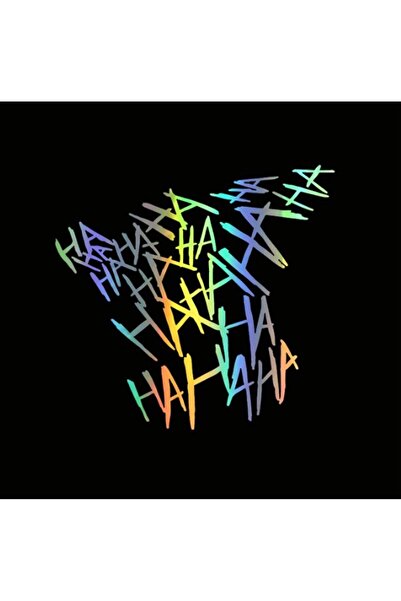 Motiker Hologram Motosiklet Ha Ha Ha Sticker Etiket Modeli