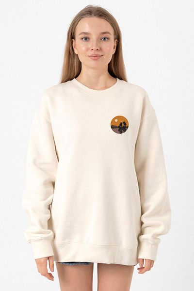 Tshirthane One Piece Anime Thousand Sunny Ecru Women's 2ip Sweatshirt