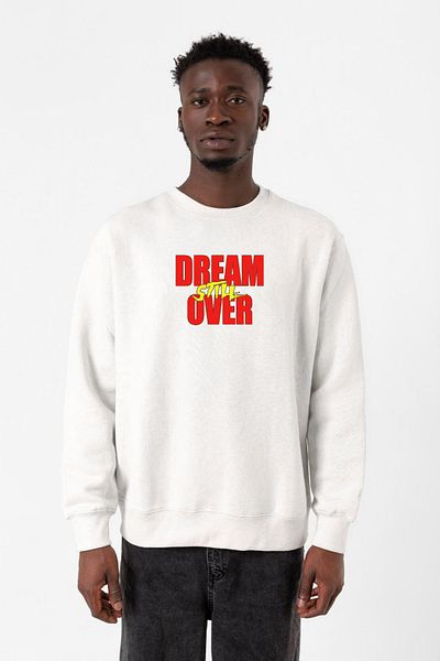 Tshirthane Dream Still Over White ανδρικό φούτερ 2 κορδονιών