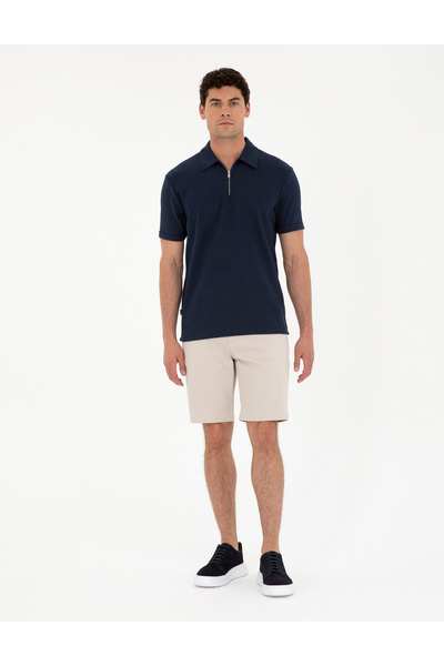 Pierre Cardin Taş Slim Fit Dokuma Şort 50291544-VR049