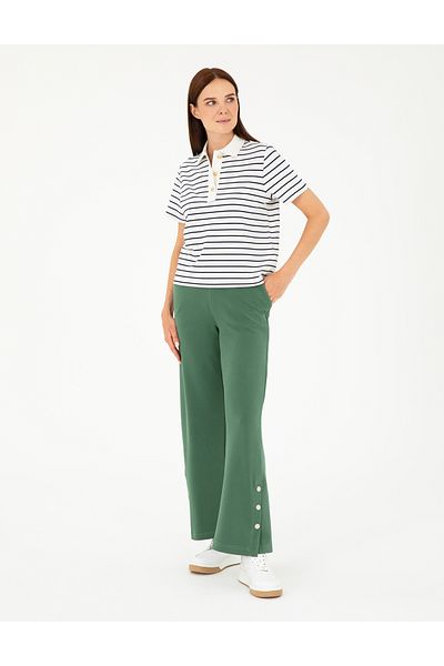 Pierre Cardin بنطال رياضي أخضر فضفاض 50284727 -VR054