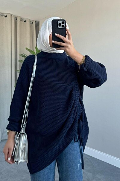 Şule Giyim Piraye Sweater Navy Blue