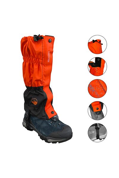 ARGEUS Trekking Pace Outdoor Leggings Πορτοκαλί-Μαύρο