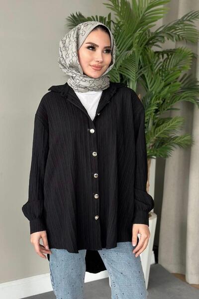 Şule Giyim Neva Gömlek Siyah