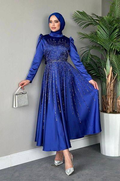 Şule Giyim Erçin Evening Dress Saks