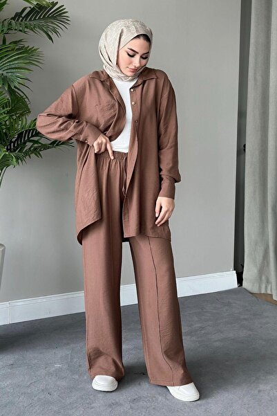 Hazamoda Bery Linen Set Brown