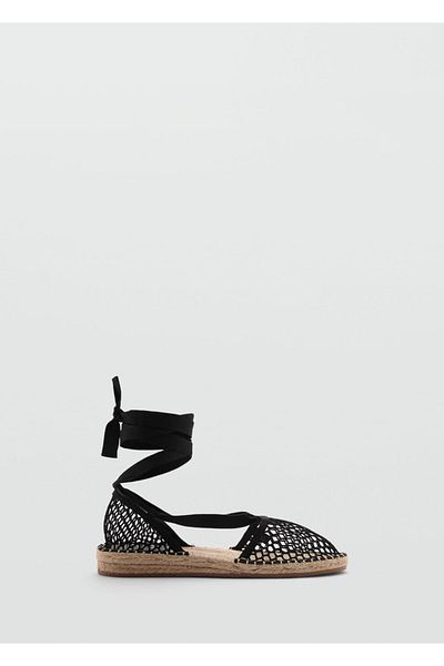MANGO Woman Openwork Knitted Espadrille - Comfortable and Stylish Design