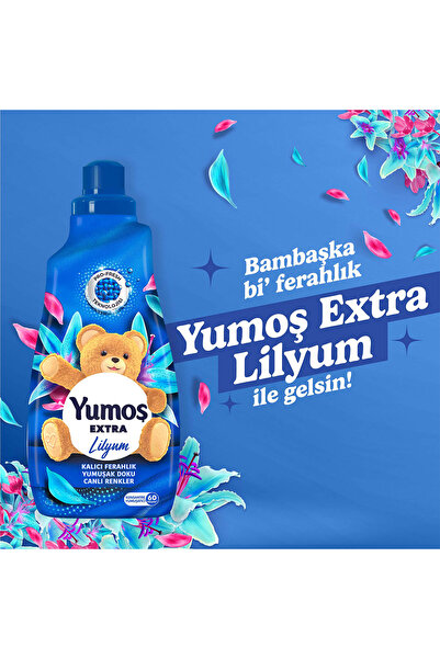Yumoş Extra Konsantre Çamaşır Yumuşatıcısı Lilyum 1440 ML 60 Yıkama 2 Adet