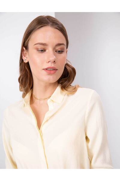 Pierre Cardin Açık Sarı Comfort Fit Uzun Kollu Gömlek 50202629-VR004