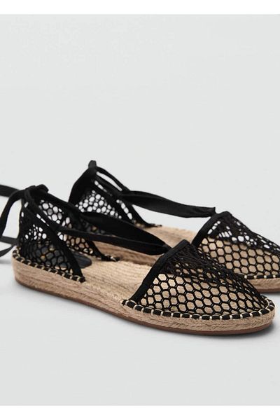 MANGO Woman Openwork Knitted Espadrille - Comfortable and Stylish Design