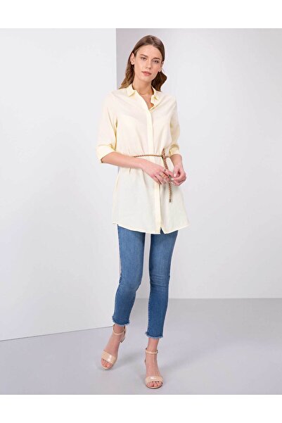 Pierre Cardin Açık Sarı Comfort Fit Uzun Kollu Gömlek 50202629-VR004
