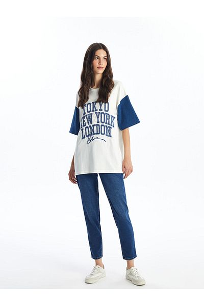 LC Waikiki Pantaloni de damă Lcwk cu talie înaltă, slim Mom