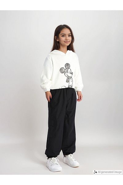 LC Waikiki LCW Elastic Waist Girl's Cargo Jogger Pants